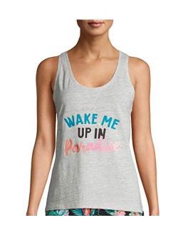 Womens Graphic Sleep Tank Top Shirt