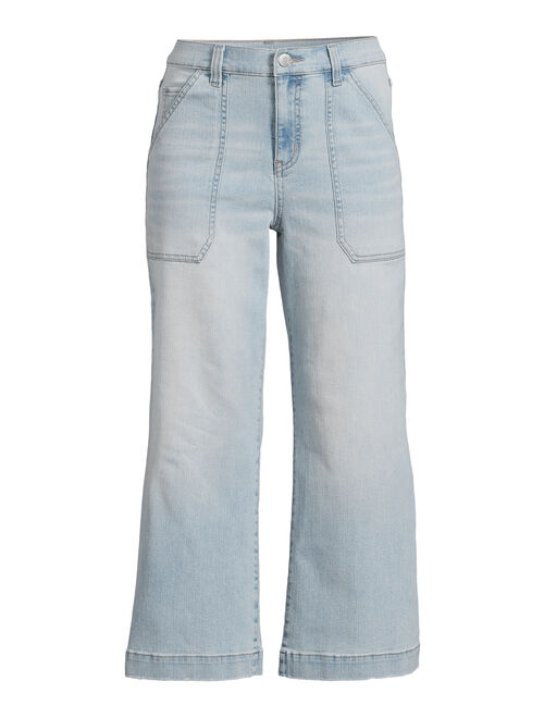 Time and Tru Women's Wide Leg Jeans