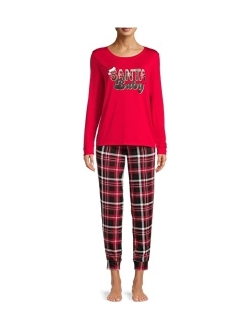 I Do Naughty Nicely Brilliant Red Pajama Sleep Set