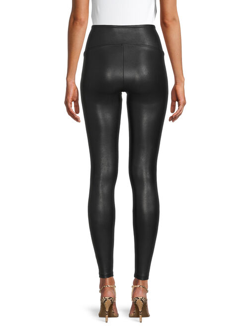 Time and Tru Women's Faux Leather Leggings