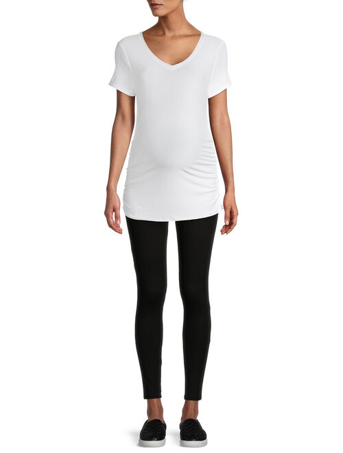 Time and Tru Maternity Leggings with Full Panel, 2-Pack