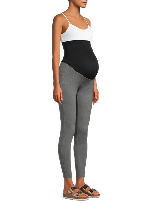 Time and Tru Maternity Leggings with Full Panel and Heavy Weight Ponte