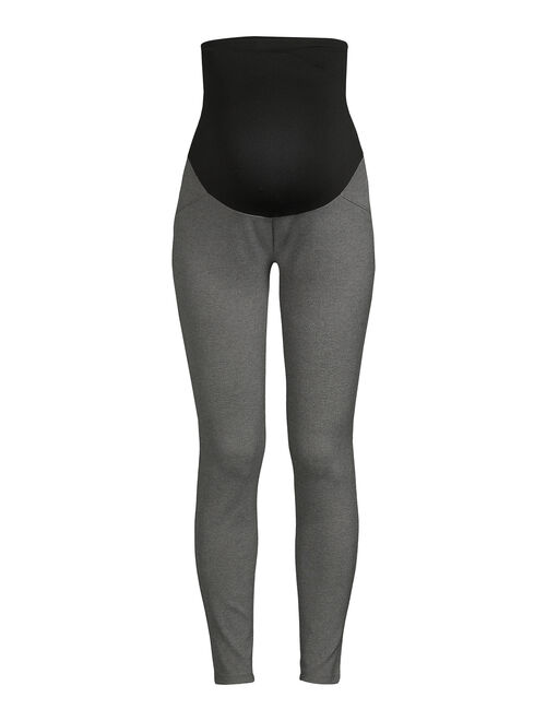 Time and Tru Maternity Leggings with Full Panel and Heavy Weight Ponte