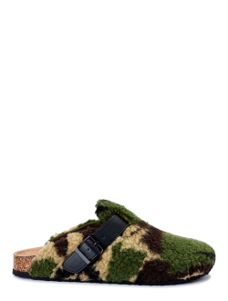 Women's Buckled Sherpa Casual Clog