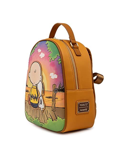 Loungefly Peanuts Charlie and Snoopy Sunset Mini Backpack