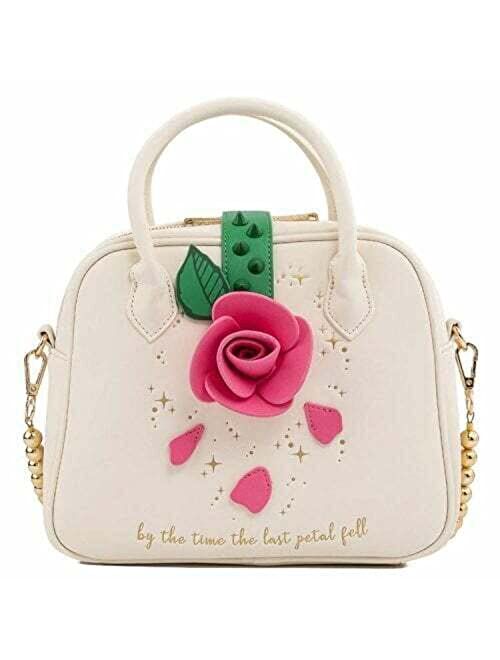Loungefly Beauty and the Beast Rose Crossbody Bag