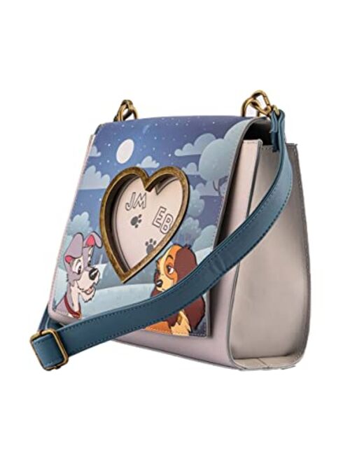 Loungefly Disney Lady and the Tramp Wet Cement Crossbody Bag