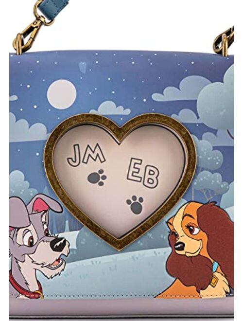 Loungefly Disney Lady and the Tramp Wet Cement Crossbody Bag