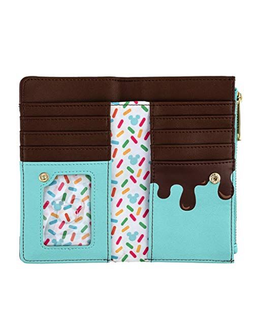 Loungefly Mickey and Minnie Mouse Sweets Flap Wallet