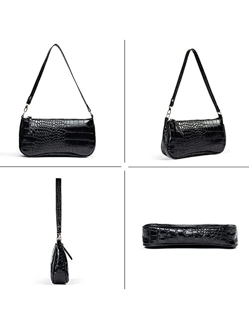 BABABA Retro Elegant Shoulderbag Handbag Zipper Open Close suitable for Women