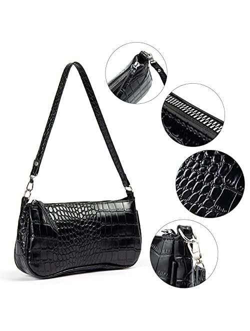 BABABA Retro Elegant Shoulderbag Handbag Zipper Open Close suitable for Women
