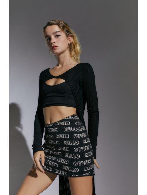 Urban Outfitters UO Alice Scoop-Waist Mini Skirt