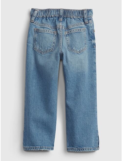 GAP Toddler Embroidered '90s Loose Fit Jeans with Washwell