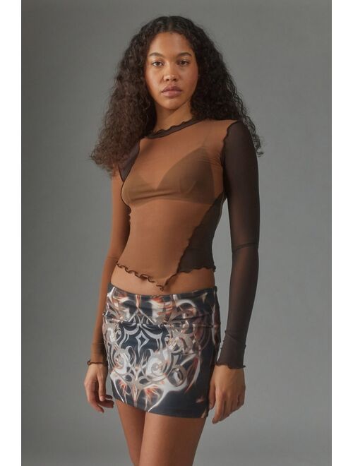 Urban Outfitters UO Peachy Tattoo Mini Skirt