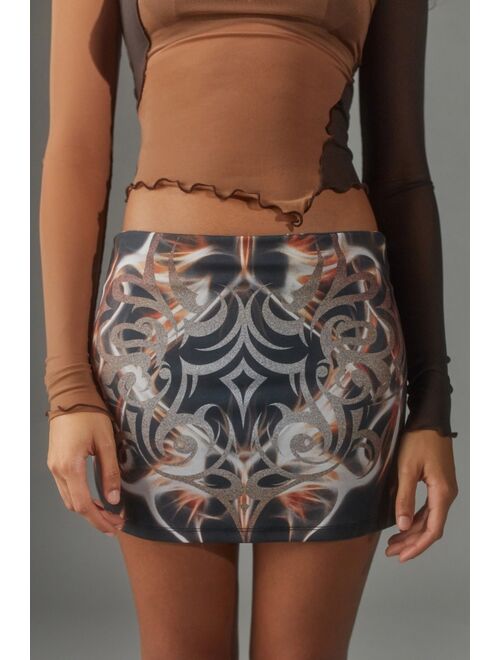 Urban Outfitters UO Peachy Tattoo Mini Skirt