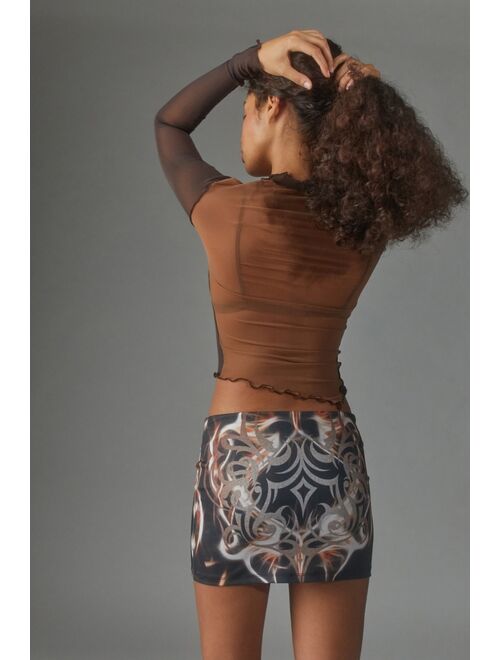 Urban Outfitters UO Peachy Tattoo Mini Skirt