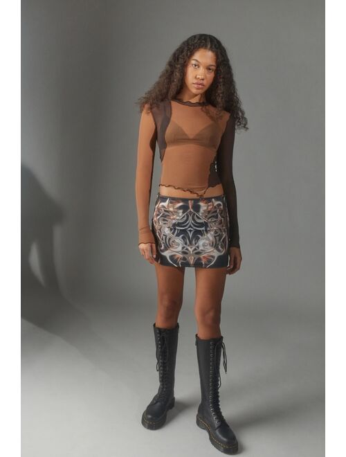 Urban Outfitters UO Peachy Tattoo Mini Skirt