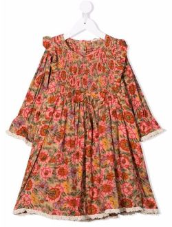 ByTimo Kids floral-print smocked dress