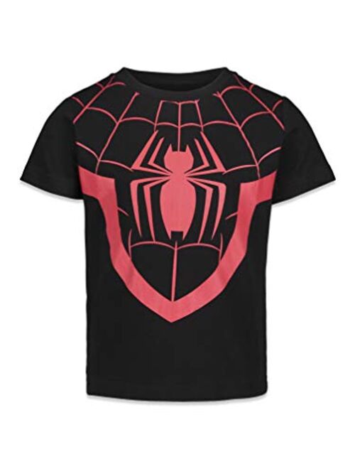 Marvel Avengers Spiderman Boys 3 Pack Graphic Short Sleeve T-Shirt