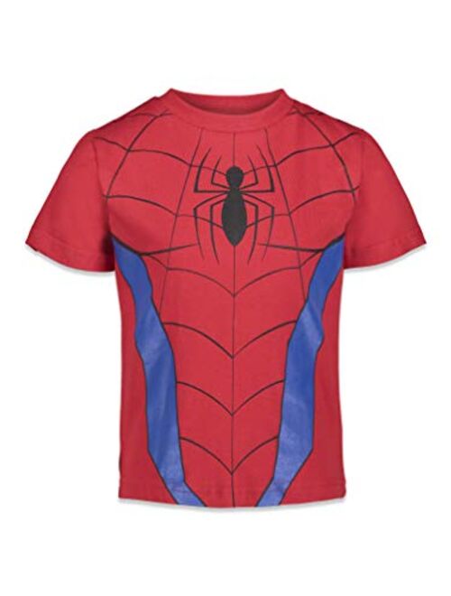 Marvel Avengers Spiderman Boys 3 Pack Graphic Short Sleeve T-Shirt