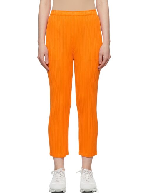 Pleats Please Issey Miyake Orange Monthly Colors January Trousers