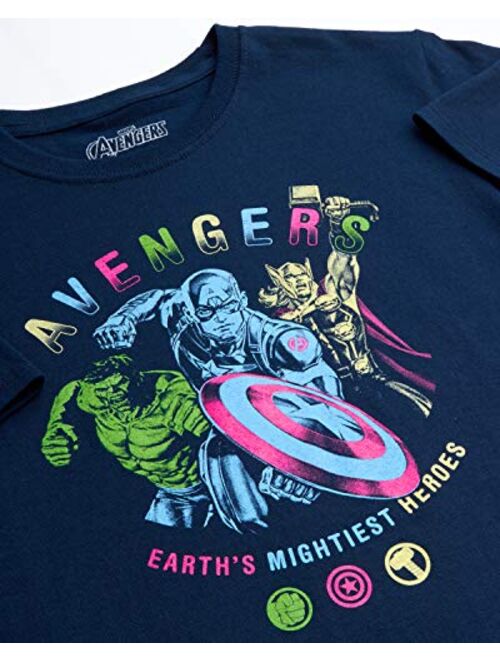 Marvel Avengers Boys 3 Pack T-Shirts - Spider-Man, Hulk, Captain America (Toddler/Little Boys)