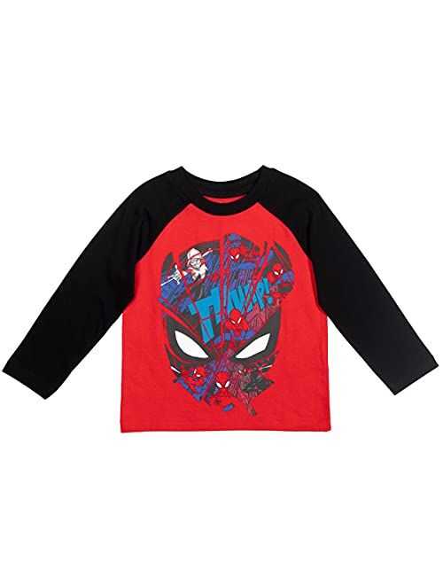 Marvel Avengers Spider-Man Toddler/Little/Big Boys 3 Pack Raglan T-Shirt
