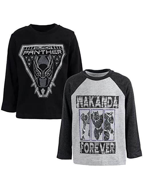 Marvel Captain America 2 Pack Long Sleeve Graphic T-Shirts