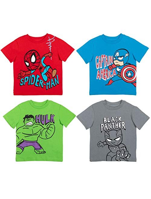 Marvel Avengers Guardians of The Galaxy Boys 4 Pack Graphic Short Sleeve T-Shirt
