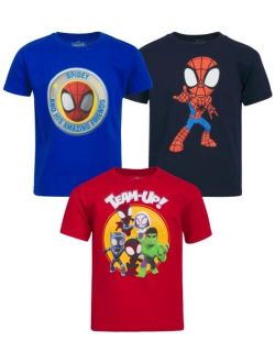 Baby Boys' Avengers T-Shirt - 3 Pack Super Hero Graphic Tee (Size: 2T-7)