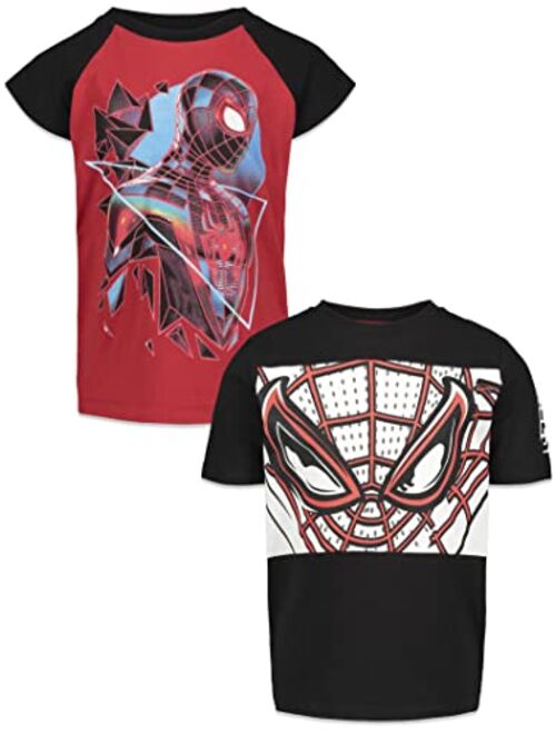 Marvel Avengers Spider-Man Spider-Man Miles Morales 2 Pack Graphic T-Shirt