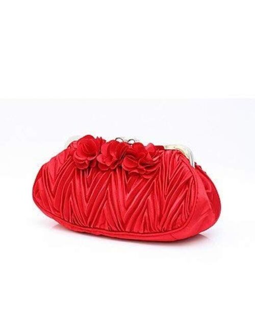 Yina Ladies Handbag Elegant Fold Packages Dinner Package from Bride Red Color (Color : Red)