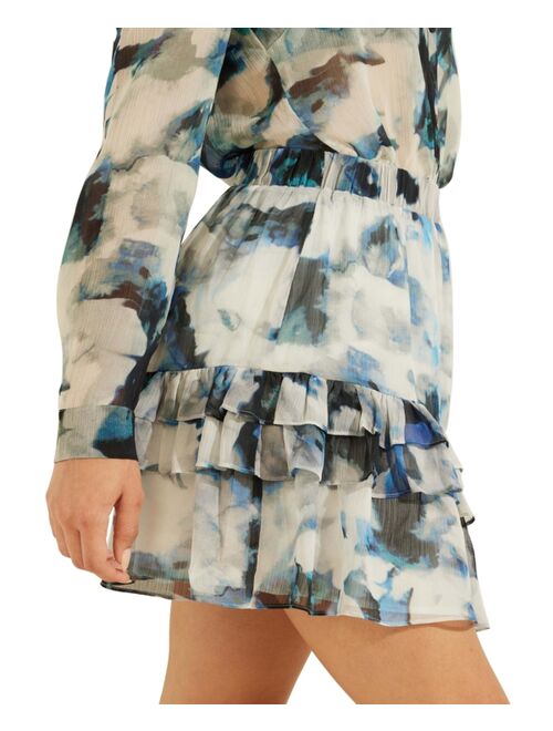GUESS Lorella Printed Mini Skirt