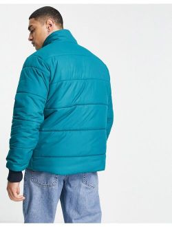 Insulated Smock puffer jacket in green