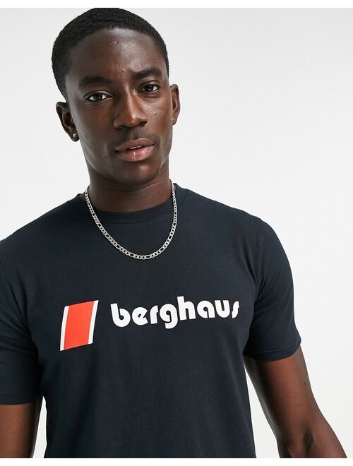 Berghaus Heritage Front Logo t-shirt in black