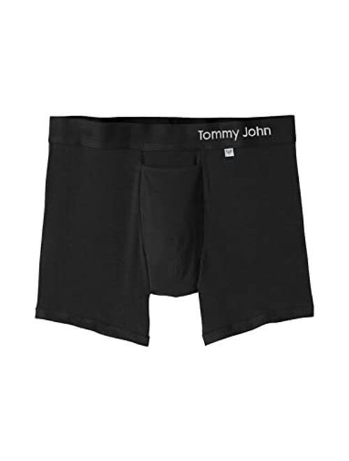 Tommy John Men's Underwear with Pouch, Boxer Brief, Cool Cotton Fabric Trunk with 4" Inseam
