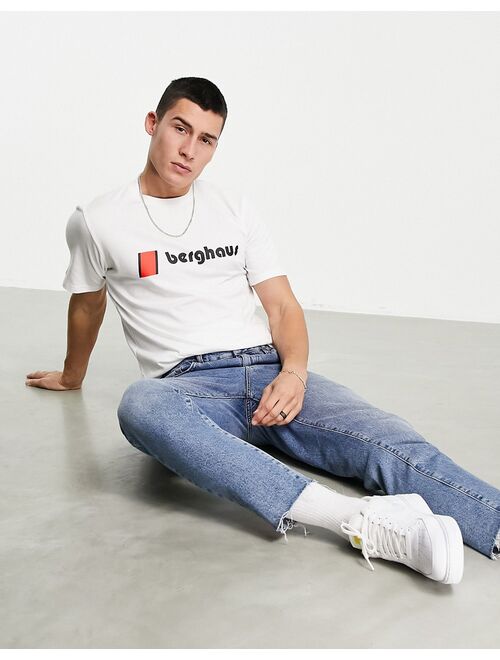 Berghaus Heritage Front Logo t-shirt in white