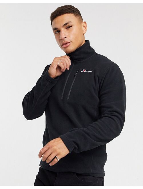 Berghaus Prism 1/4 zip fleece in black