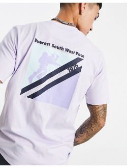 Everest Face Expedition T-shirt in purple