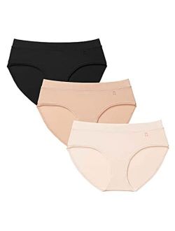 Tommy John Women's Underwear, Briefs, Second Skin Fabric, 3 Pack