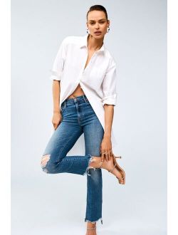 MOTHER The Insider Cropped Bootcut Jeans