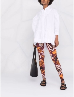 floral-print leggings