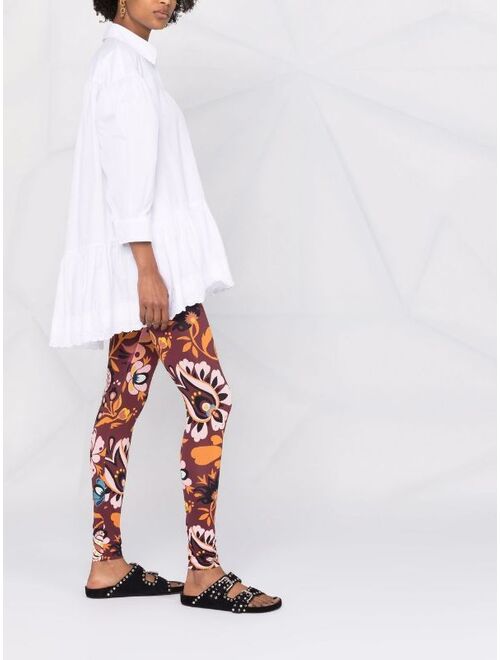 La DoubleJ floral-print leggings