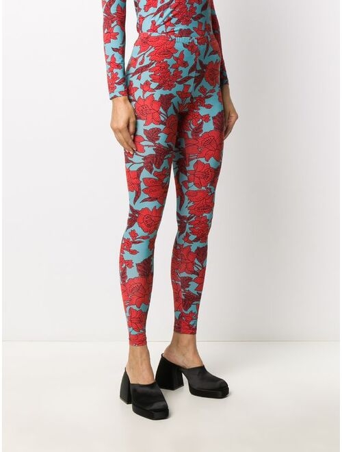 La DoubleJ floral-print leggings