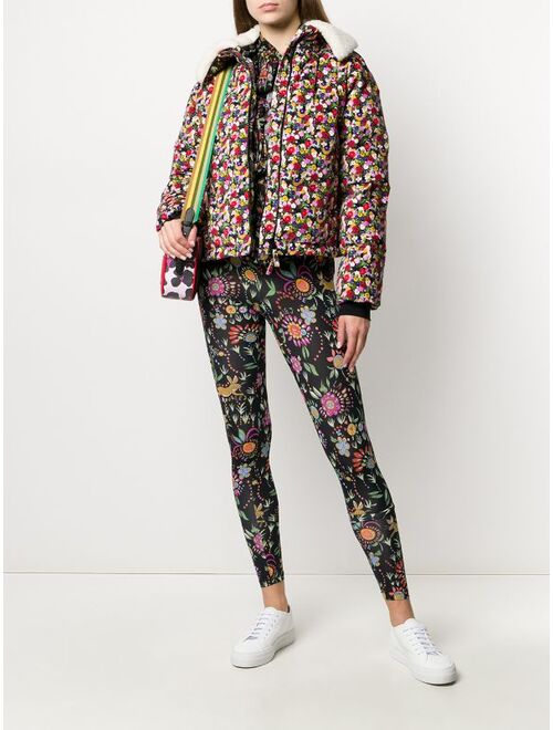 La DoubleJ floral multi-print leggings
