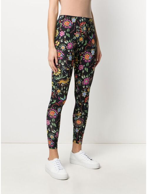 La DoubleJ floral multi-print leggings