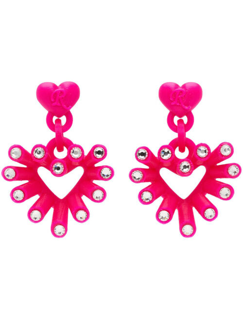 Roussey SSENSE Exclusive Pink 3D-Printed Luv Earrings