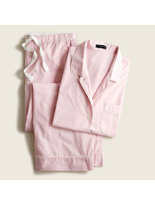 J.Crew End-on-end cotton long-sleeve pajama set