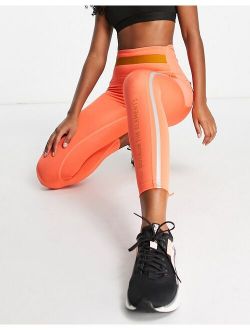 x Helly Hansen training leggings in coral and tan