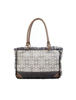 Myra Bag Sapphire Upcycled Canvas Handbag S-1322